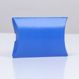 Цена за 10 шт. Коробка складная, подушка, синяя, 11 х 8 х 2 см,