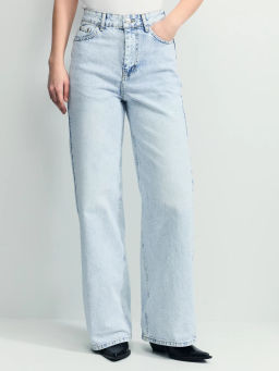 Джинсы wide leg с высокой посадкой / Zarina  фото 2