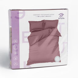 Постельное бельё Этель Евро Twilight Mauve 200х215, 215х240, 50х70+3-2 шт, мако-сатин, 114г/м2  фото 19