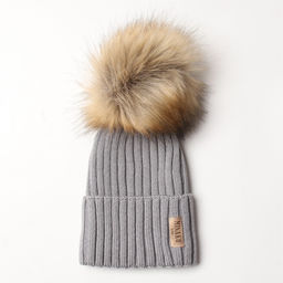 Шапка детская MINAKU: Hello, winter, серая, размер 52-54 (5-7 лет)