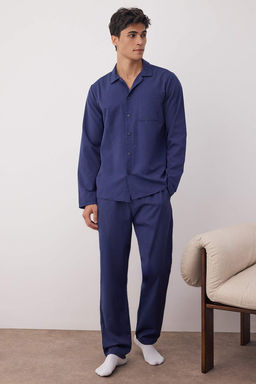 TRENDYOL MAN Gri Regular Fit Dokuma Pijama Tak?m? TMNAW24PT00057 - Trendyolmilla фото 13