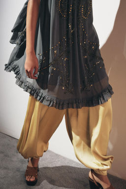 ZW COLLECTION EMBROIDERED HALTER DRESS - Zara фото 7