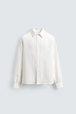 STRIPED FLOWING SHIRT - Zara фото 5