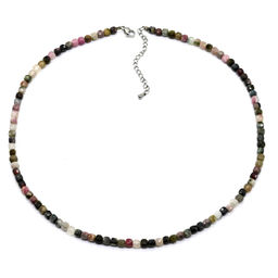 Бусы из Турмалина огранка кубик 4мм, 47см, 17г Радуга камня