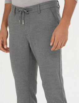 Gri Slim Fit Kanvas Pantolon - Pierre cardin фото 6