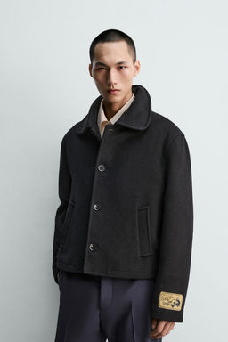 SHORT COMBINED COAT HARRY LAMBERT FOR ZARA X DISNEY  фото 5