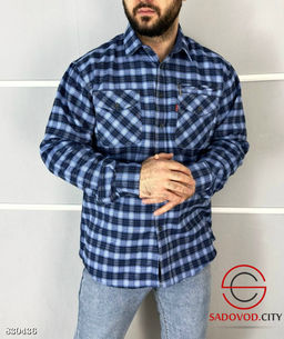 Рубашка мужская в клетку