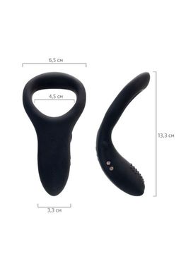 Эрекционное кольцо LOVENSE Diamo, силикон, черное, 13,3 см