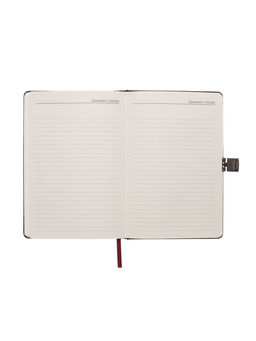 Ежедневник недатированный А5, 80 листов, обложка ПВХ, с хлястиком, чёрный