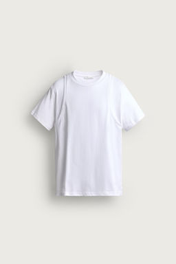 CAMISETA EFECTO SUPERPOSICI?N / Blanco - Zara фото 6