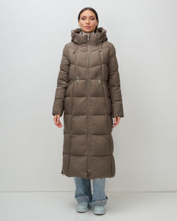 Пальто зимнее Visdeer 7729SK женское утепленное 240 г/м² светло-коричневое