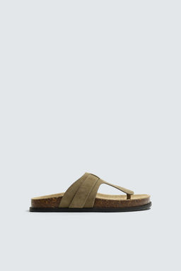 SANDALIA PIEL / Gris Topo - Zara фото 4