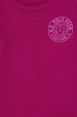 Базовый свитшот цвета фуксии для девочек Неожиданная скидка в корзине - U.s. polo assn фото 3