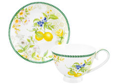 Чайн. наб. 12 пр. 300 мл 12,5*9,5*7 см Лимоны на ножке, NEW BONE CHINA - Elan gallery фото 16