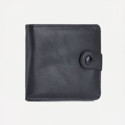 Портмоне мужское на кнопке, отдел для купюр, для карт, чёрное