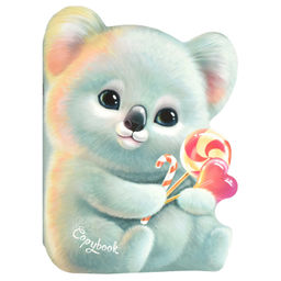 Тетрадь 40л арт. 64827/КОАЛА /180х255 мм, фигурная вырубка, мягкий переплёт (2 скобы). вн.блок -