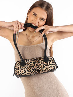 LACCOMA сумка TH1340-1-матовый леопард натуральная кожа полиэстер