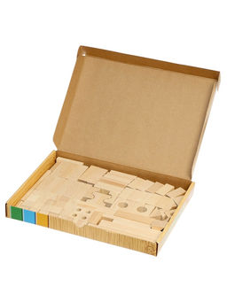 Конструктор деревянный «Строительный набор №3», 90 элементов