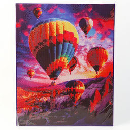 Алмазная мозаика с полным заполнением на холсте с подрамником «Воздушные шары», 40×50 см