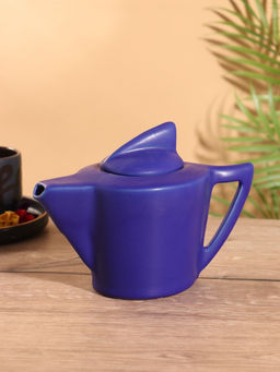 Чайник заварочный Акула, керамика, синий