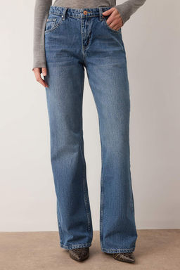 Teen Antrasit Normal Bel Genis Paca Wide Leg Jeans TWOAW26JE00078 - Trendyolmilla фото 9