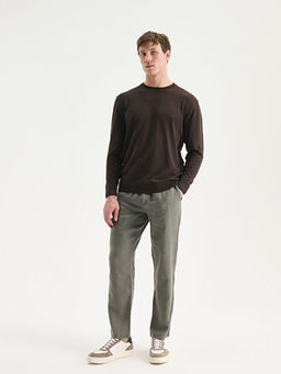 Bisiklet Yaka Erkek Triko Kazak