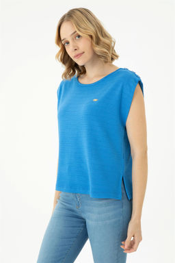 Женская футболка Saks с круглым вырезом Неожиданная скидка в корзине - U.s. polo assn фото 3