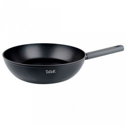 Сковорода с антипригарным покрытием д24см Accent h6,5см, s2мм, дно д17,6см, s3,3мм, глубокая, кованный алюминий, бакелитовая ручка, TalleR (Китай) Подходит для всех видов плит, включая индукционную.