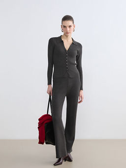 Beli Lastikli Geni? Pa?a Triko Kad?n Pantolon