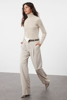 Kahverengi Basic Bal?kc? Yaka Triko Kazak TWOAW21KZ1279 - Trendyolmilla фото 34