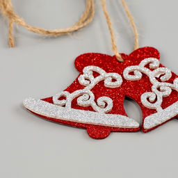 Новогоднее украшение Колокольчики, на клеевой основе - Simaland фото 4