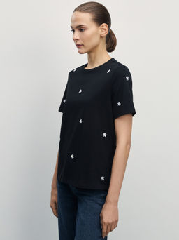 Футболка с вышивкой / Zarina  фото 4