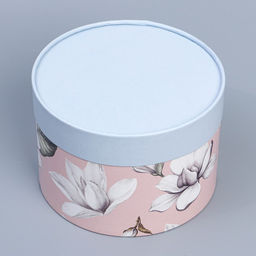 Набор шляпных коробок 2 в 1 Цветы, 16 х 11.5, 13 х 9 см - Дарите счастье фото 3