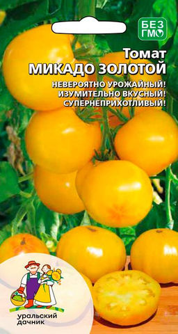 Томат МИКАДО ЗОЛОТОЙ Невероятно урожайный! Изумительно вкусный! Супернеприхотливый!