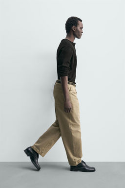 PANTAL?N STRAIGHT FIT LAVADO / Beige - Zara фото 6