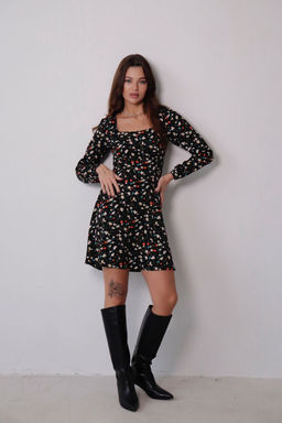 Платье с вырезом каре отрезное по талии - Martichelli фото 47