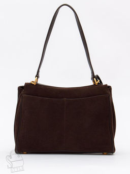 Сумка женская кожаная 1001MF coffee Polina&Eiterou