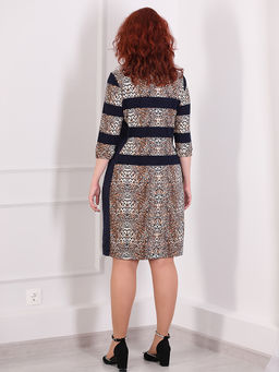 Леопардовое платье женское теплое - Almond фото 8