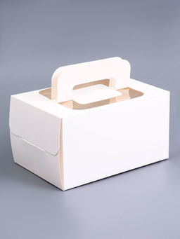 Цена за 5 шт. Коробка под рулет, белая, 16.5×11×9 см