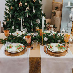 Тарелка фарфоровая десертная Доляна Рождество, d=20,5 см  фото 7