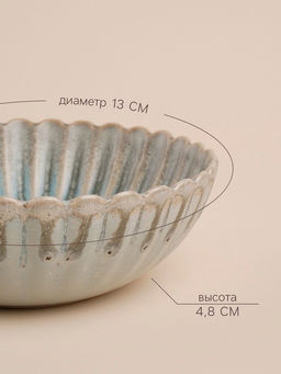 Салатник SL Home «Эхо Крита», 300 мл, d=13 см, фарфор, белый