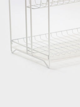 Сушилка для посуды универсальная, разборная, с поддоном, цвет белый 39,5*24*29,5см