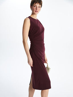 Bisiklet Yaka Elbise