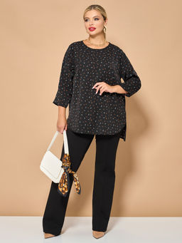 Блузка 0220-1 глубокий чёрный