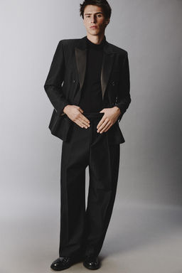 LIMITED EDITION CURVED FIT SUIT TROUSERS - Zara фото 15