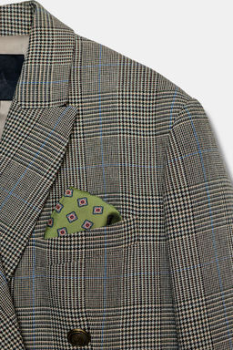 CHECK WOOL BLEND BLAZER ZW COLLECTION - Zara фото 8