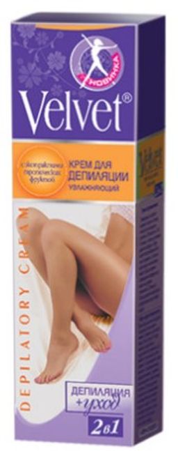 Депилятор "Велвет" 2в1 Увлаж.с экстр.тропич.фруктов (100 мл).16 /7127/