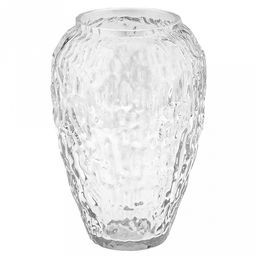 Ваза для цветов стеклянная "Линда" 1,7л, д14см, h20см, текстурная, малая (Россия)