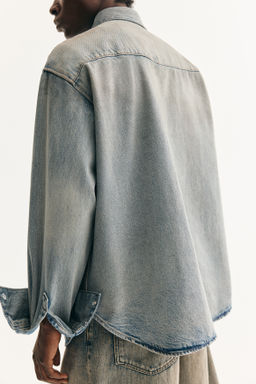 Camisa denim Oversized Fit - H&m фото 3