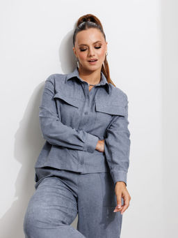 Костюм Galean Style 985-Р серо-голубой